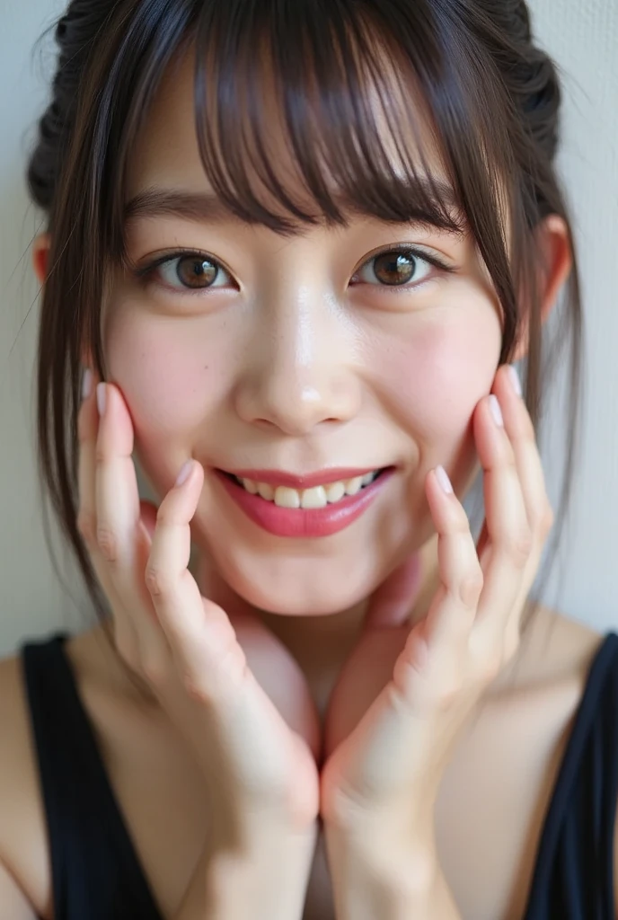 Extreme close-up portrait, beautiful girl with her love-struck - SeaArt AI