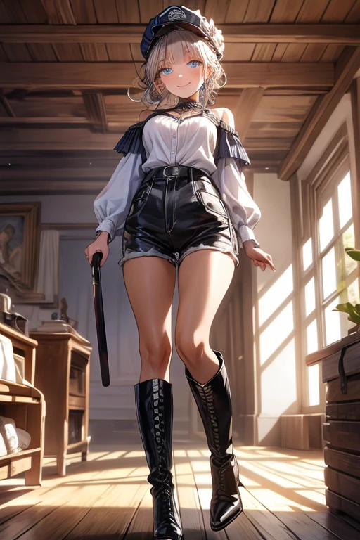 (masterpiece, best quality), intricate details, 1girl, 1girl in, age19, Solo, Long hair, Colossal, Looking at Viewer, whitish silver hair (standing full body toe to head by wooden pole:1.2) iron collar, arms behind back, iron cuffs, shackles, bound, bondage outfit, harness, o-ring, bondage outfit blindfolded, happy red cheeks, chain leash collar choker neck bell shackles wristbands bracers bracelets, cleave gag, sad face, red cheeks, crying tears, painful (she was sold and betrayed by her own family)