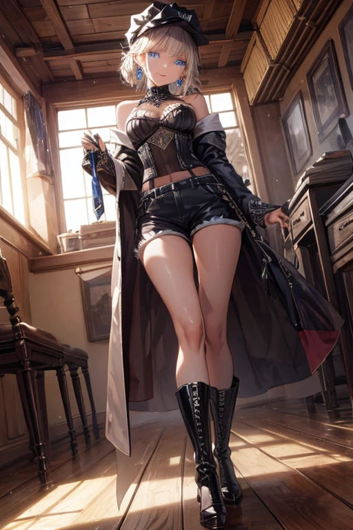 ((Best Quality)), ((Masterpiece)), (Details: 1.4), 3D, A Beautiful Modern Beauty, (Black Gauze Dress: 1.9), (A Bun: 1.7), (No Shoes: 1.1), (Black Stockings Long Leg: 1.7), HDR (High Dynamic Range), Ray Tracing, NVIDIA RTX, Super-Resolution, Unreal 5, Subsurface Scattering, PBR Texture, Post Processing, Anisotropic Filtering, Depth of Field , Maximum Clarity and Clarity, Multi-layer Textures, Albedo and Specular Mapping, Surface Coloring, Accurate Simulation of Light-Material Interactions, Perfect Proportions, Octane Render, Bicolor Light, Large Aperture, Low ISO, White Balance, Rule of Thirds, 8K RAW,