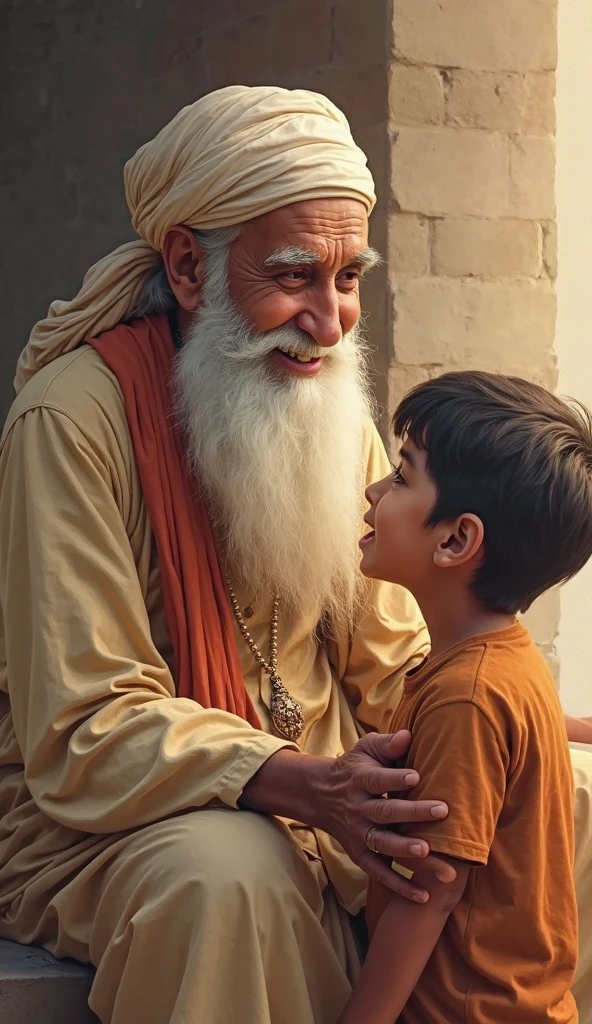 A rich old rajput man lived in a village he played her ten years old child 