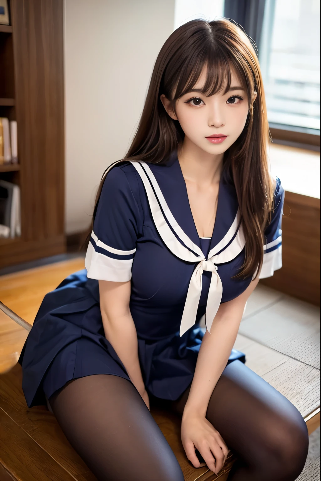 A girl, cute 10 yearl old, maturbate, big breast, sexy, short dress, twin tail, CG Unity 8k Wallpaper, in sailor uniform school thin silk wet , open v chested petticoat