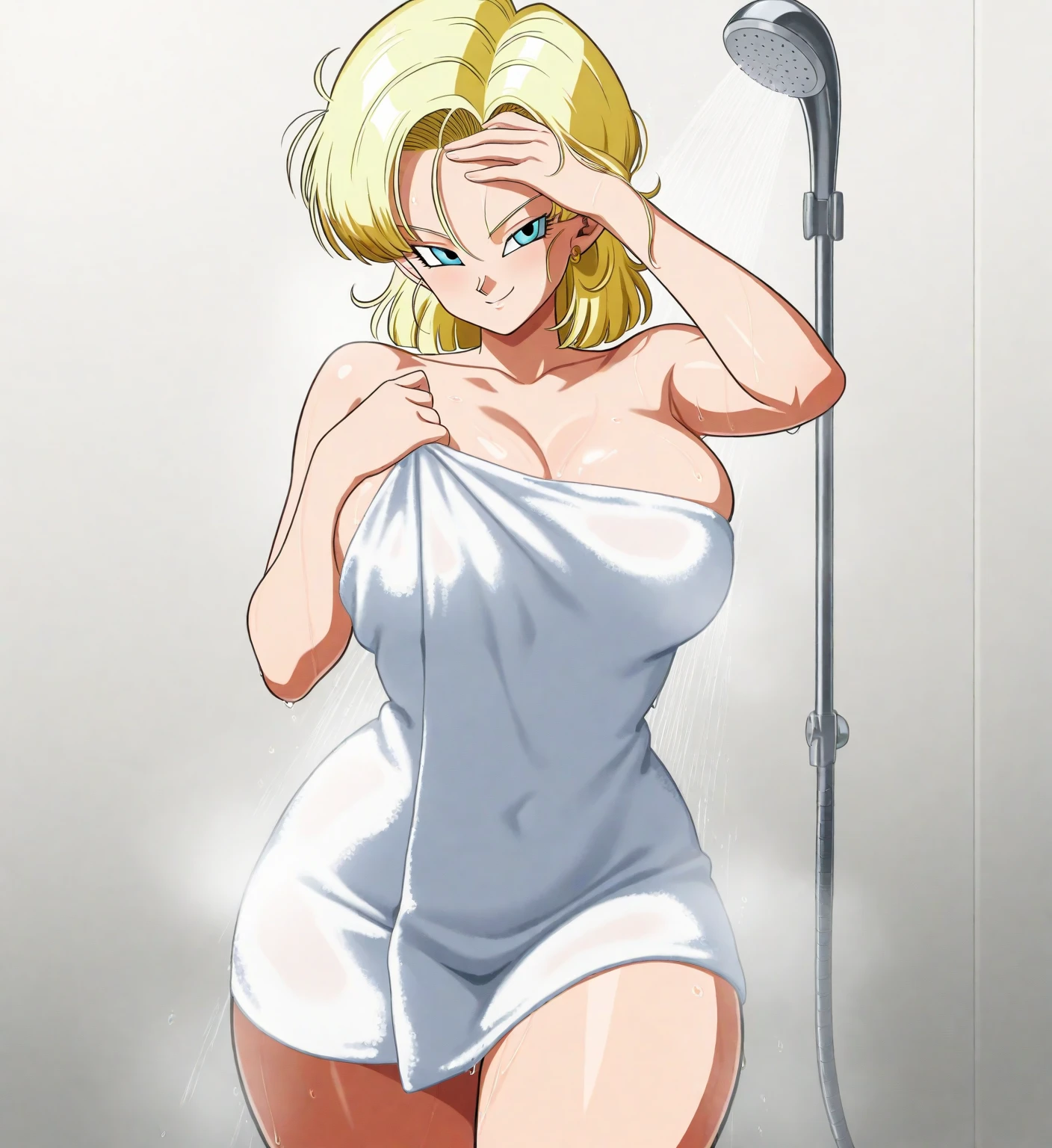 zPDXL, score_9, score_8_up, score_7_up, source_anime,
1girl, solo, drgbls1, android 18 naked, steamy shower, soapy, slippery, alluring, sexy