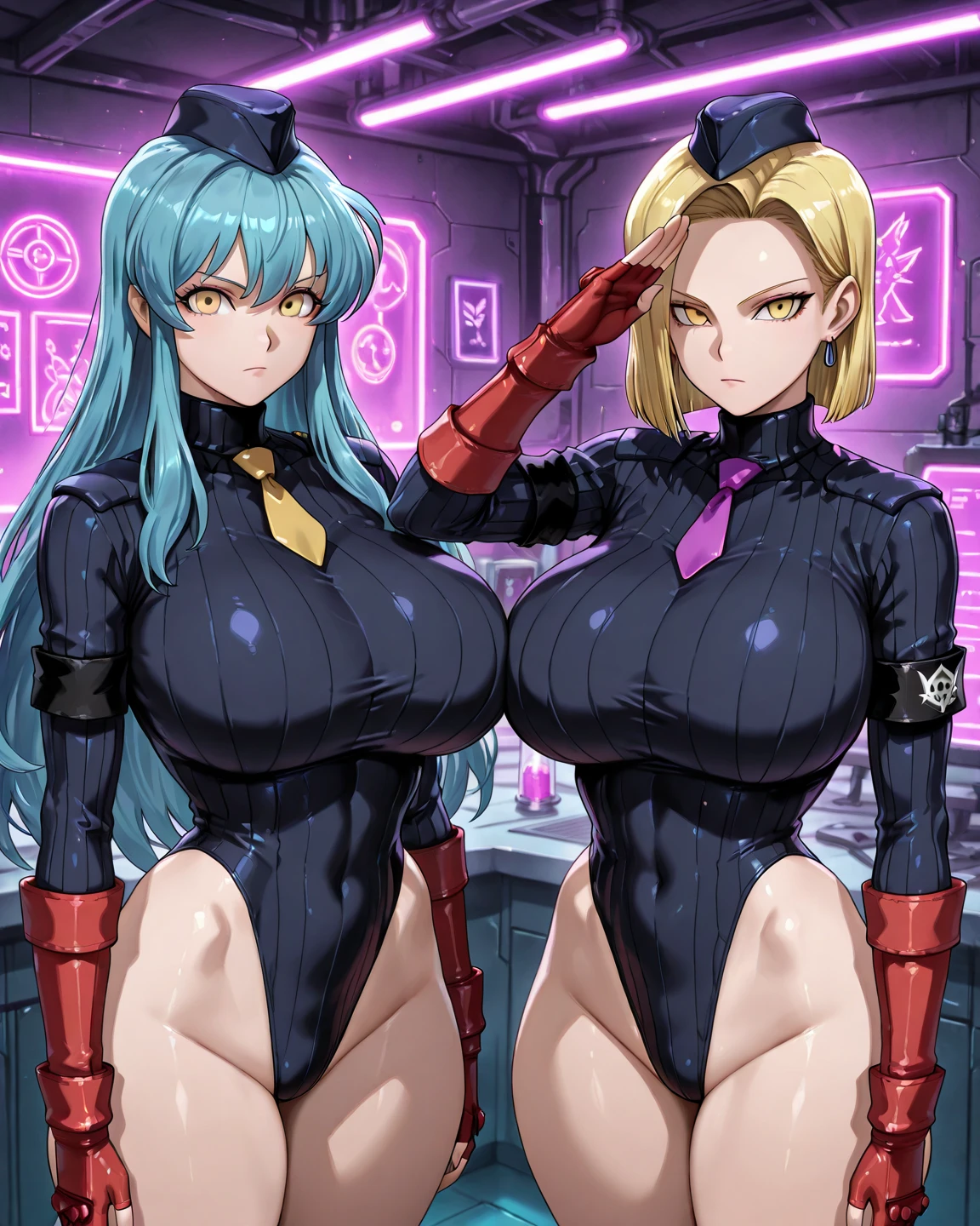 Fighting game characters、Big breasts about to burst、cleavage of the breast、One Woman Alafe、Jade-colored hair、Slender and long legs,、Fitness Model、musculature、abdominals、Height 175cm、Fighting suit with golden luster、skin tanned、glistning skin、Cool smile、full-body view、Pose ready to fight、
