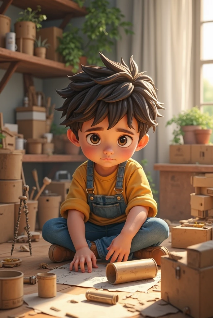 Once upon a time there was a little explorer named Leo, que adorava aventuras. Um dia, while playing in his grandmother's attic, ele encontrou um velho mapa. Com curiosidade nos olhos, Leo decided he would find out what the map hid.