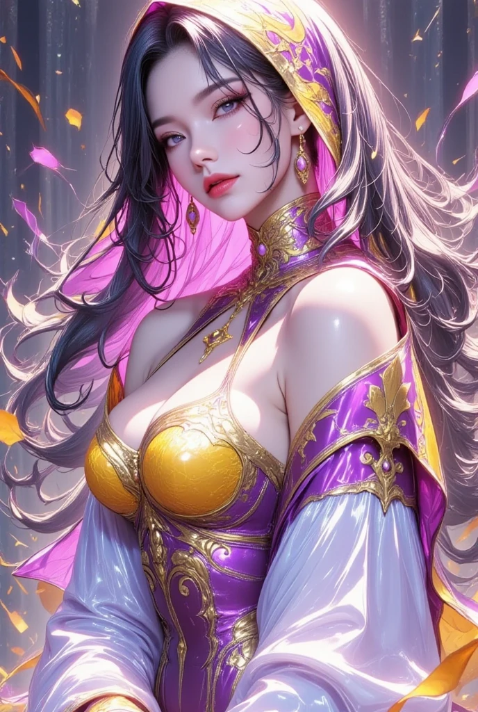 (highres, realistic:1.37), group of girls, beautiful detailed eyes, beautiful detailed lips, longeyelashes, curvy figure, busty, slim waist, confident smile, elegant pose, vibrant colors, regency era, by norman lindsay, bokeh, oil painting style, soft lighting, romantic setting, blooming flowers, diaphanous flowing dress, graceful movement, delicate features, alluring gaze, sexually alluring, tentacle