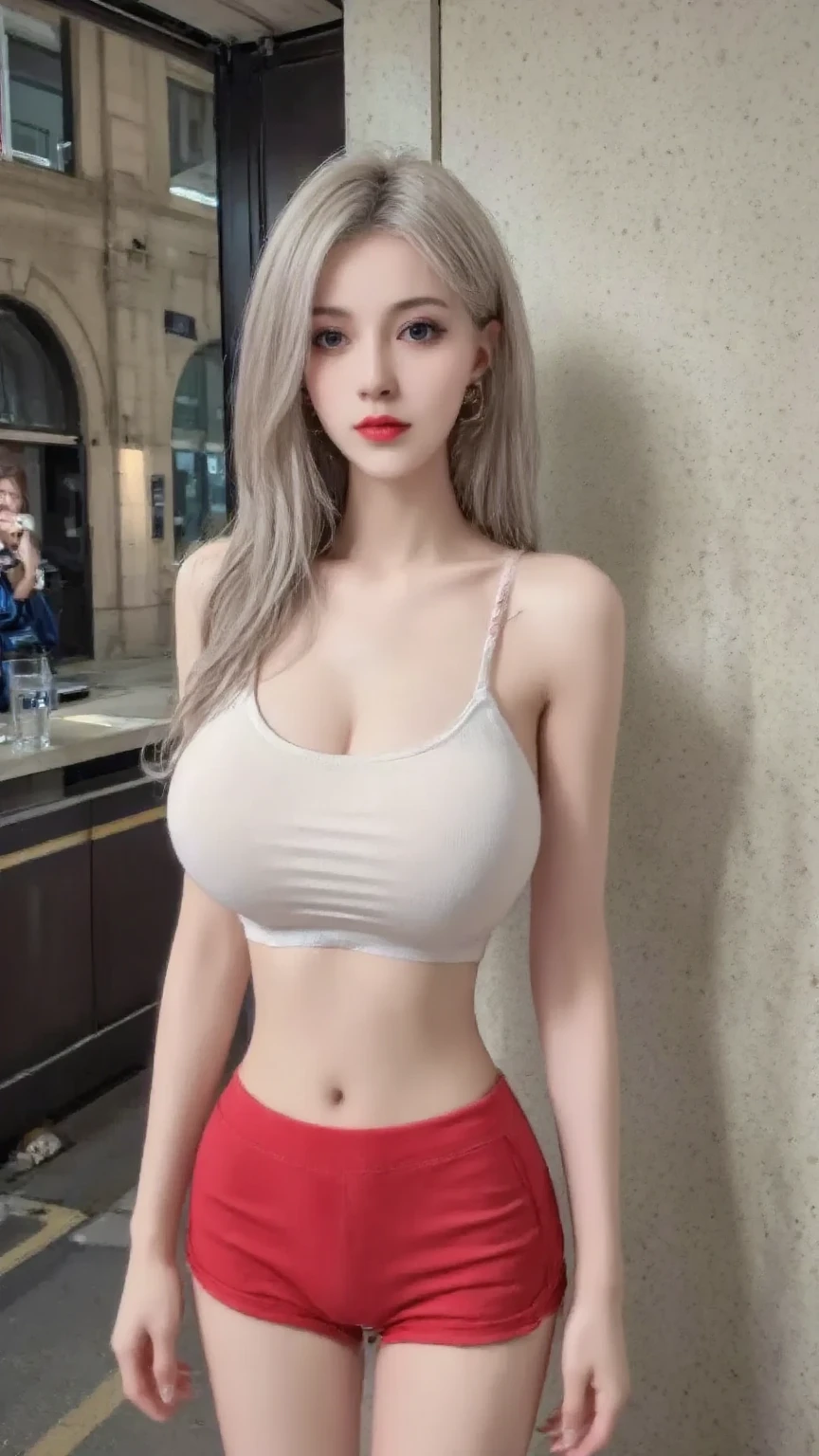 (crop top:1.5),(sheath_dress:1.5),ulzzang-6500, (aegyo sal:1.2), best quality, ultra high res, (photorealistic:1.4), (beautiful korean woman:1.1), (kpop idol:1.1), masterpiece, illustration, an extremely delicate and beautiful, extremely detailed, cg, unity, 8k wallpaper, amazing, finely detail, official art, extremely detailed cg unity 8k wallpaper, absurdres, incredibly absurdres, ultra-detailed, highres, beautiful detailed girl, extremely detailed eyes and face, beautiful detailed eyes, light on face, cinematic lighting, (looking at viewer:1.4), wide hips, thick thighs, (orgasm:1.6), portrait, (1 girl:1.1), detailed shiny skin, (looks like amber heard:1.1), (the background is photo studio:1.5), (medium breasts:1.6), (wavy hair:1.4), smile,have a lot of hair,(natural breast:1.6),back view,sexy back,dark hair, braless, <lora:chineseHeterochromia_v10:0.3>, <lora:koreanDollLikenesss_v10:0.6>