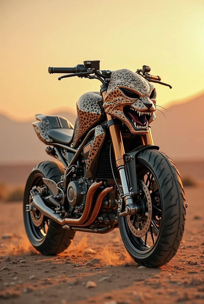 White off-road motorcycle with a scorpion on the sides