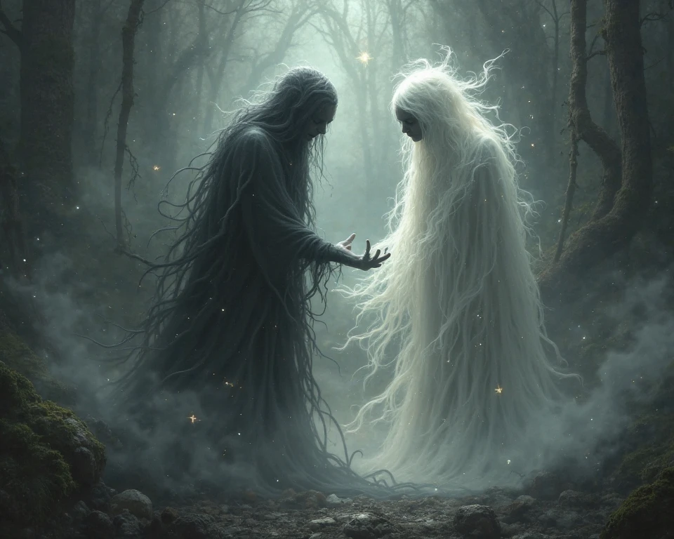 White Ghost vs dark ghost fight
