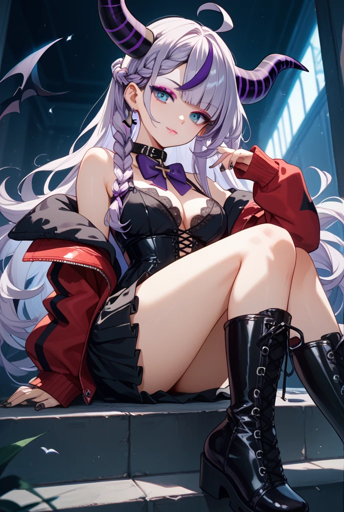 (masterpiece, best quality), intricate details, beautiful girl, 1girl, teenager, <lora:neg4all_bdsqlsz_V3.5:1>, <lora:ip-adapter-faceid-plusv2_sd15_lora:1>, <lora:PAseer-SD15-LCM Quick:1>, Cinematic Lighting, realistic, reality, photo_(medium), fair_skin, full_shot, long_hair AND_PERP blue_hair :1, cleavage, frilled, bare_legs, fur-trimmed_boots,