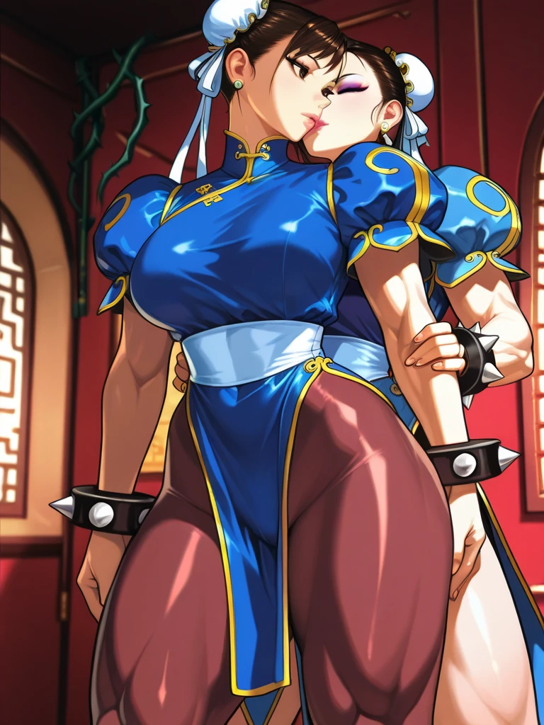 Chun LI, chunlifortnite,1girl,short hair,brown hair,ribbon,brown eyes,jewelry,hair ribbon,sleeveless,hair bun,bracelet,lips,crop top,double bun,bodysuit,thick thighs,spikes,spiked bracelet,unitard,studded bracelet,chun-li, nude, red gag, Blushing, frowning, Bondage and BDSM, Whole body, kneeling position on the floor, Ball Gag, red gag, Arms behind back, arms tied, bdsm, bondage, bound, bound legs, shibari, rope, spread legs, barefoot, arms behind back, bondage shibari, saliva, drooling, excessive saliva, pussy vibrators, Takate Kote, Panting, ((Blindfolded eye, Blindfold around the head )), Cat position, Nipple piercing, Home room, living room, Takeda Hiromitsu