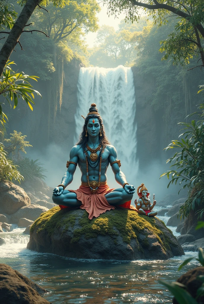 Idol of shiva sitting in tracter