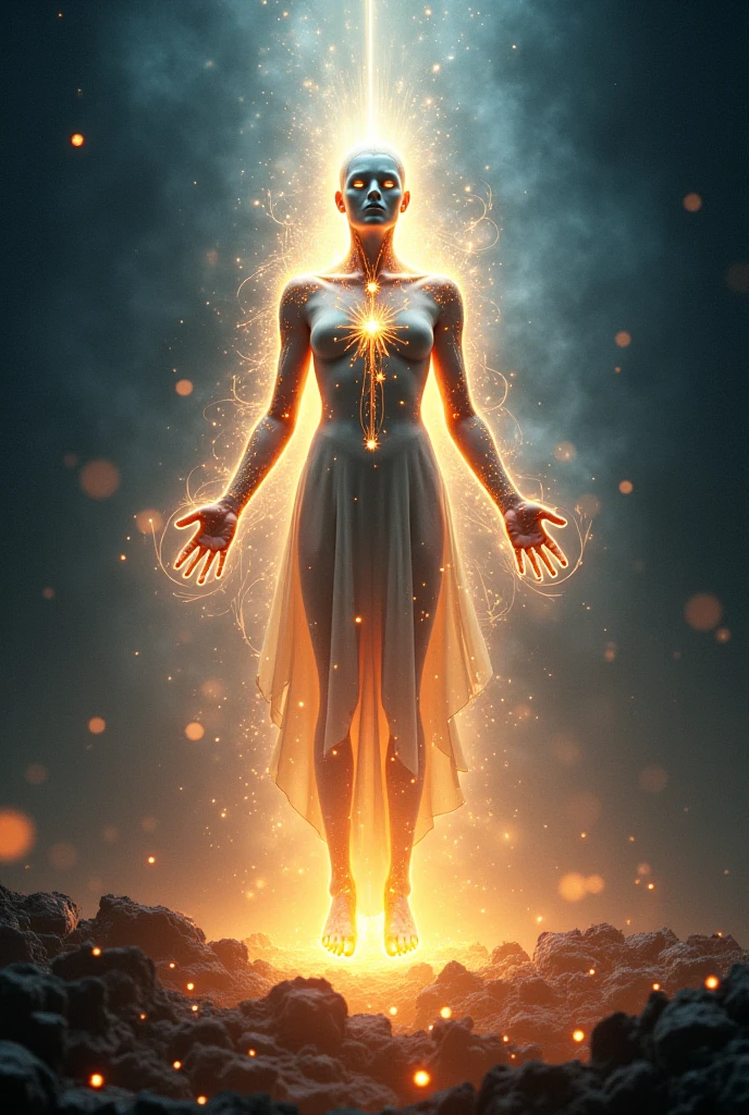 A man with cosmic plasma power's like god