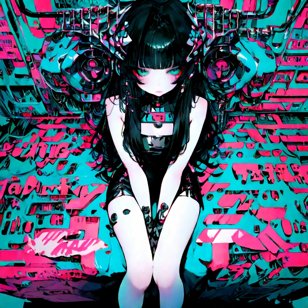 leaning back with hands out in the air,girl、high school girl、(masterpiece, highest quality, official art:1.2), (flat color:1.5),(colorful),looking at the viewer,1 girl,alone, white background, ,(2D:1.5) ,NSFW