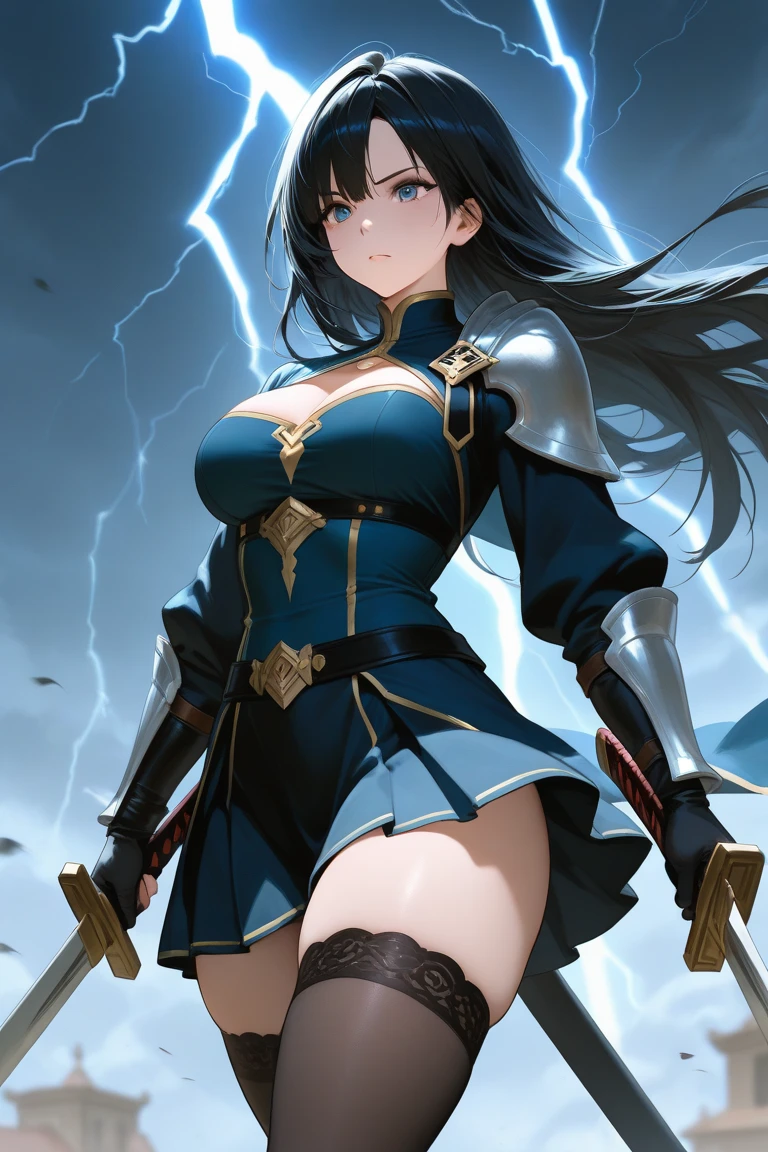 create an action scene of an rpg sorceress