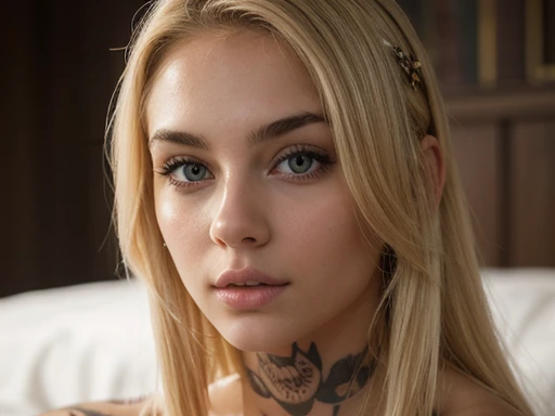Best texture, high quality, ultra HD, 8K, british sexy blonde young girl tattoos