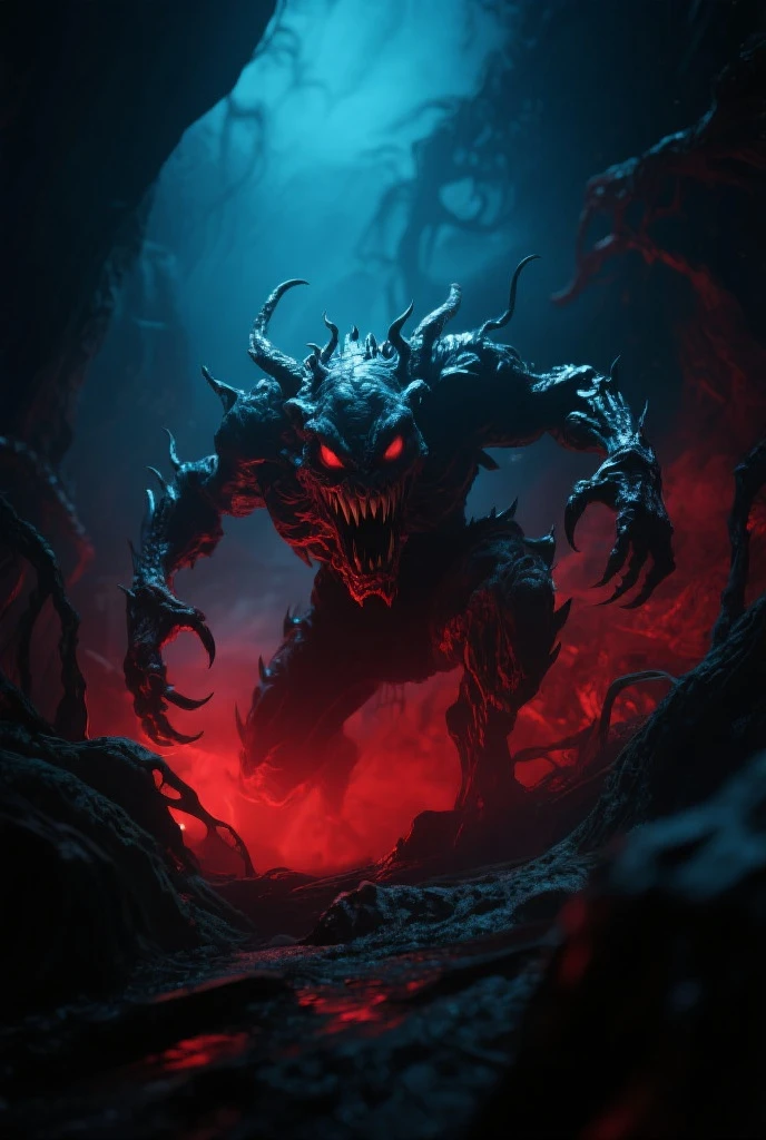 Realistic photos, RAW Photos, monster of the grim reaper world, attacks viewer, Powerful movements, jump on prey, ((Dynamic jump)), , monster of the grim reaper world , ice magic,approaching from above, sudden approach, Bad-tempered, dynamic Shot from grand, flame magic,High resolution, masterpiece, Highest quality, Intricate details, Very detailed, Clear focus,texture, Delicate eyes, Professional, 4K,Shallow and deep, Kodak Vision Color, Exactly, Very detailed, photograph_\(Extremist\), photographpractical, practical, Post-processing, Maximum details, Roughness, Real Life, Extremist practical, Photorealism, photographgraphy, 8K Ultra HD, photographgraphy