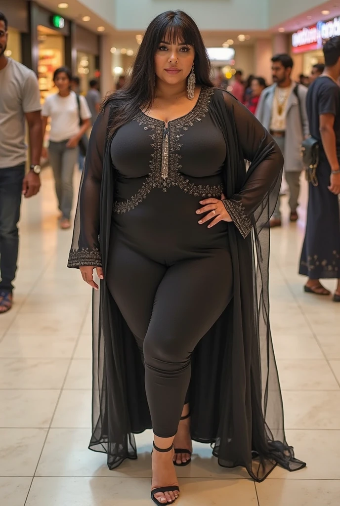 Busty thicc Egyptian mom in store. Sexy see through outfit. Abaya. Optimistic best quality,highres,ultra-detailed,realistic:1.37),curvaceous,mature,voluptuous,curvy, sultry, seductive, alluring, big sexy fat ass hijabi woman mature, thick ass, thick thighs, feet, naked