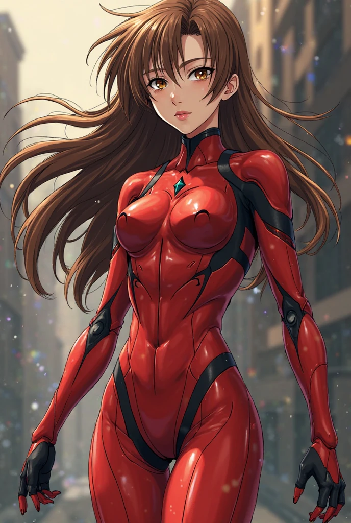 SLE, mksks style, best quality, masterpiece, detailed background, highly detailed, intricate, detailed face, long eyelashes, detailed eyes, (standing:1.2), (thick thighs:1.0), (medium breasts:1.0), (city, park:1.3),

(one girl, 1girl:1.1), (solo:1.3), (souryuu asuka langley:1.3), (light blue eyes:1.0), (brown hair:1.2), (twintails, long hair:1.1), (thick lips:1.3), (eyeshadow:1.3),

(bodysuit, futuristic bodysuit:1.3),

(light smile:1.3), <lora:GoodHands-vanilla:1> <lyco:TahraArt-LyCoris-V1:1>