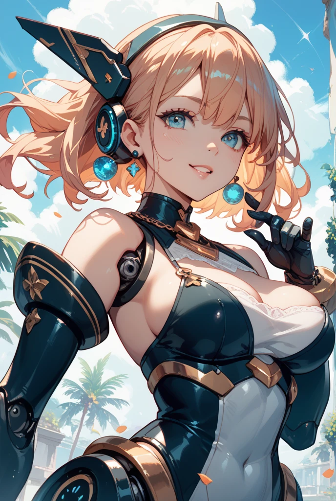 Abdominal muscles、Six Pack、Bisenterus brachial、(Muscle tissue、Abdominal muscles)、blush、(high resolution、beautiful、Crisp down to the smallest detail)、Blonde、beautiful girl、Japanese、samurai、Large Breasts、Black gloves
