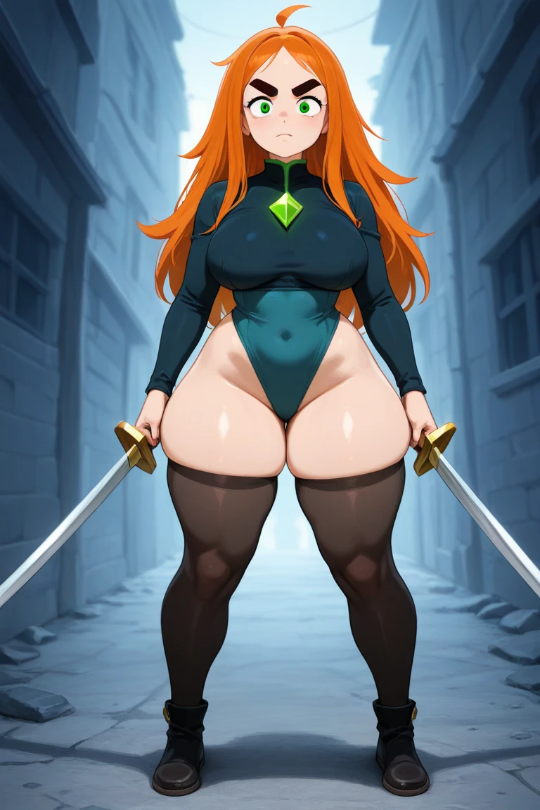 Anime girl, 21 years old, curvy body shapes, slime dungeon background, Red hair "square", The magician&#39;s sexy clothes are torn, glasses, purple tentacles penetrate her mouth, she is held in the air, bright blush.