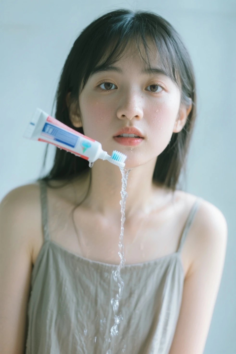 (best quality,ultra-detailed,realistic),(monochrome portrait),((face close-up)),(black and white:1.7),white background,completely naked,perfect nude,undressed,gleaming face,shiny skin,oiled skin