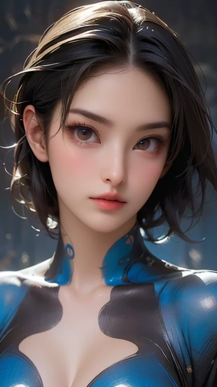 photorealistic Realism 32K Quality, (Hyper absurd quality, extremely detailed detail, hyper resolution, clear sharp focus, not blurry, (Realistic brown_eyes:1.25)), ((perfect dark_eyeshadows:1.45)), (super Detailed, beautiful little nose:1.2), (perfect composition), (upper body shot), ((close up of her face)), beautiful cheekbones, double eyelids, dslr, best high quality soft lighting, sharp focus captured by Fujifilm XT3, f 5.6, in a dramatic lighting, ((perfect composition)), ((pale skin)), ((dry skin)), sexy stylish Swedish model, only 1 female, ((doll-like appearance)), long pink stylish hair, (big smile), ((sexy Punk ta cosplay)), unconventional skirt, petticoats, high neckline, (ultra details lace), (ultra details embroidery), extremely detailed detail, transparen ORANGE color pvc (Super Shiny ORANGE Transparent Holographic Full Bodysuit:1.3) , Ultra-tight fit bodysuit with super reflective surfaces, cinematic light, detailed large park background with trees