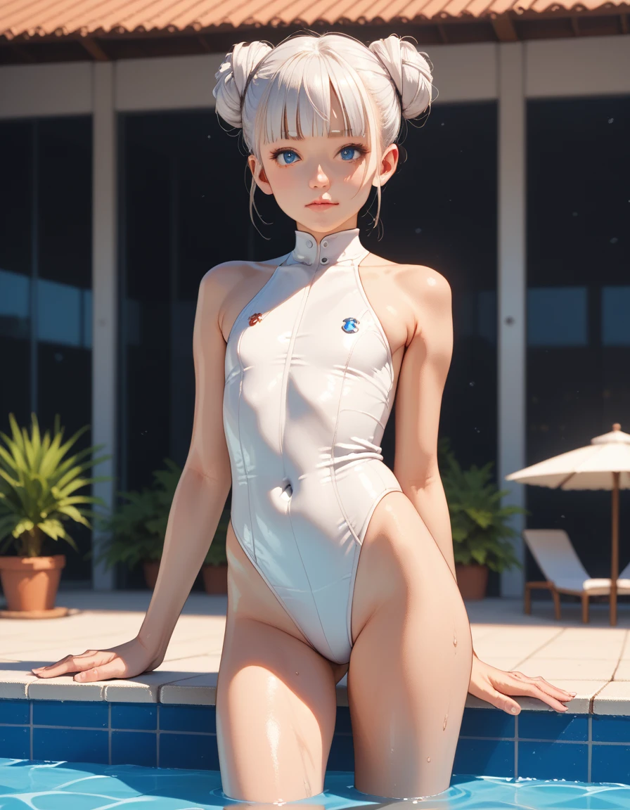 (綾波レイがCowgirlで性交する:1.9), ((realistic, highest quality, High resolution, real women pictures:1.2)), (((16 year old high school girl wearing a white school swimsuit:1.7)), (white high neck school swimsuit:1.4), (slender body shape:1.9), Cowgirlで性交する, ((anatomically correct:1.2)), (She is wearing a white school swimsuit whose fabric is too thin..), (膣に陰茎を挿入してCowgirlポーズ:1.6), curved body, 大きく股を開いてCowgirl, (A high neck swimsuit that gets too wet and sticks to your skin:1.2), one piece swimsuit, Detailed depiction of the vagina, beautiful thighs, penis thrusts up vagina, nose too small, thin waist, 16 year old beautiful girl has sex with her clothes on, saddle, Cowgirl, tears, Girl Straddling Man, (normal limb:1.3), Too cute small face, sensitive nipples, The whole body is wet with sweat, (put your hands behind your head:1.5), Nostrils are not visible, realistic, lips slightly open, (anatomically correct:1.2), A man inserts his penis into a girl and shakes his hips, Ayanami Rei, (On campus:1.4), short-haired with bangs, 女が男とCowgirl性交する, small nipples