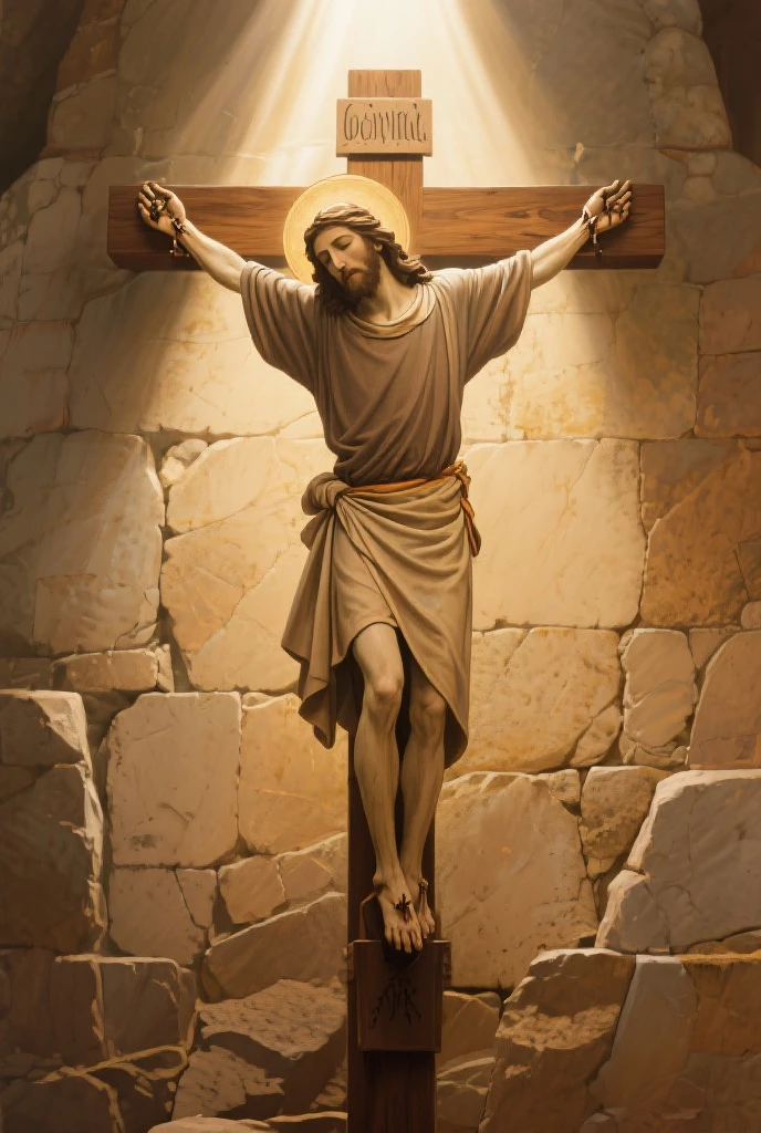 Jesus God Pano Relief Religius