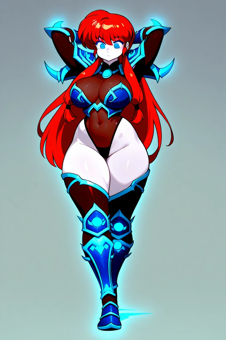 (Shadman art style:1.2), (Human Midna), (from The Legend of Zelda), (highly detailed:1.2), (detailed face and eyes:1.2), (large teal tattoos:1.2), (detailed ginger hair:1.2), (hips), (wearing slutty transparent robe:1.2), amber sclera, (huge breasts:1.2), (busty), (deep cleavage), (breasts bulge:1.3), (cameltoe:1.2).