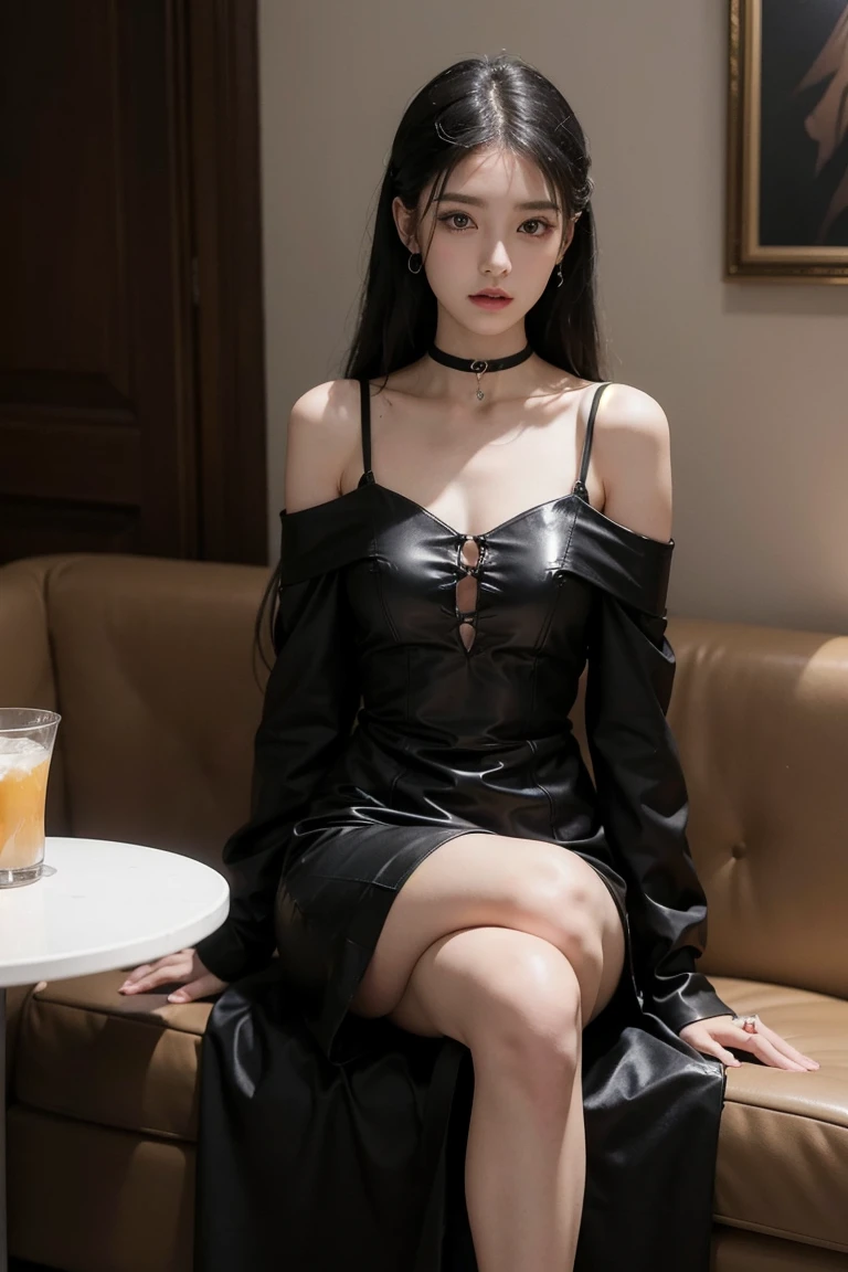 Goth with mini dress
