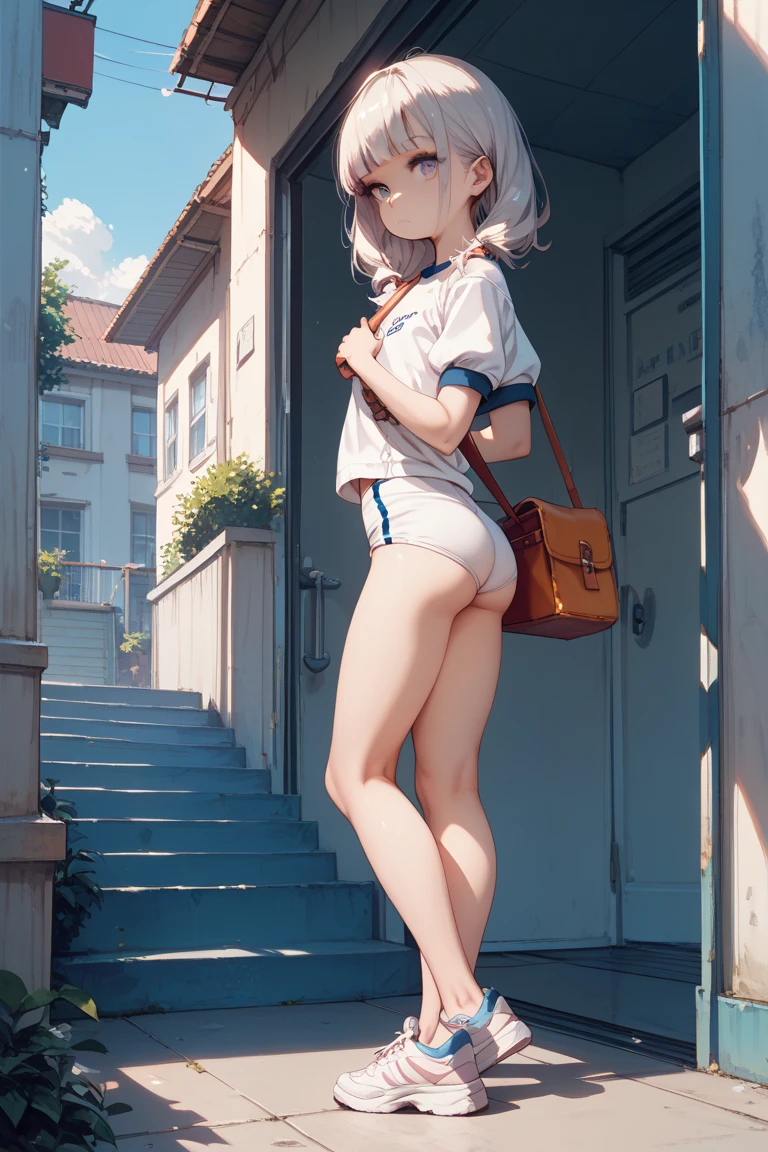 masterpiece, highest quality, High resolution, perfect pixel, , 1 girl, single, alone, beautiful anime girl, beautiful art style, (detailed face), (blush), Anime CG style, (small breasts), good lighting, perfect body, lips parted, (Sakura Kinomoto), glossy lips, (full nude), cleavage, (Platform Sandals)lean, young body(Open legs to show the vagina)Full nude skinny shot from below1Spread your thighs wide and show your vagina 2.9 . Completely naked NSFW (slim, small, flat, small) slim body and small breasteautiful nipples and beautiful collarbones toned body 12 year old girl The sun's rays illuminate the whole body being thin small pelvis and buttocks thin thighs delicate torso body type (Angle of view from directly below:1.5、close:1.5) In town ( Whole body clear focus 1.5) 3D , hd, HDR , 4K premium, V shape platform sandals full body figure black hair whole body focus Blushing and looking at the camera with an embarrassed smile Close-up of face and 1.5