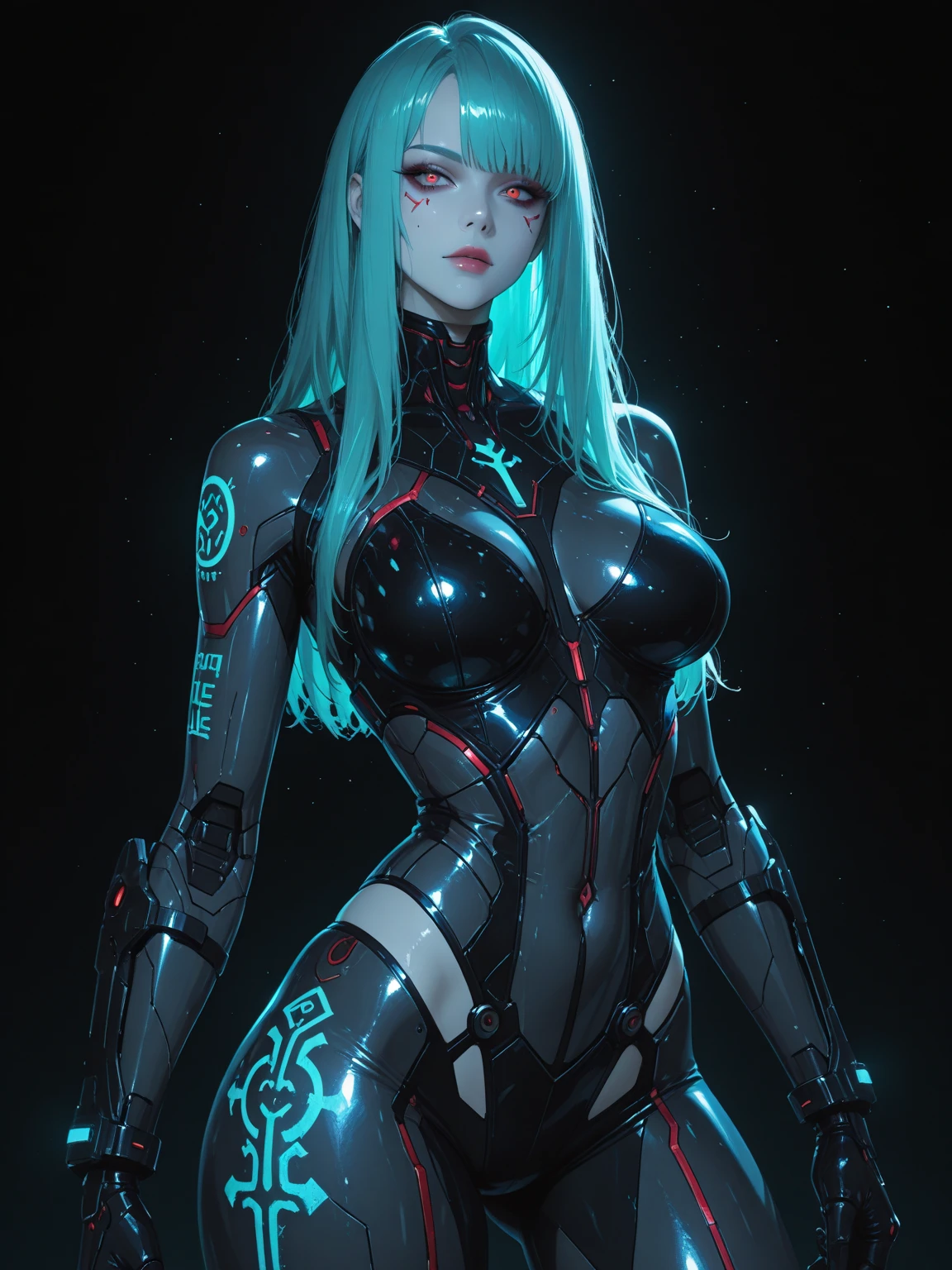 (best quality), (high detail), (perfect body), (beautiful face), (1girl), A beautiful goddess of lightening, (neon electric blue 1:1), (neon yellow 2:1), lightening, descending through dark clouds, HDR, UHD, 4K, 3D.