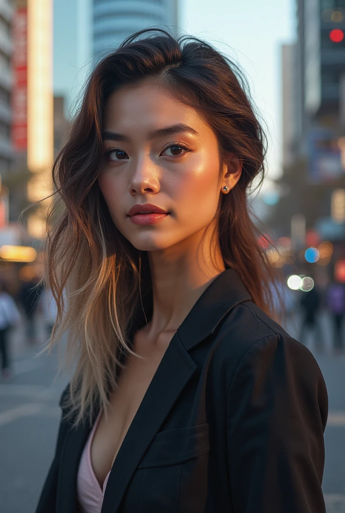 A stylish hair catalogue for beige hair in Shibuya