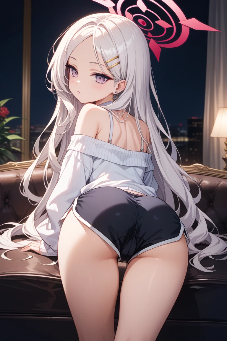 a pregirl,Thin leg,white skinned,Tall guy,a ball head,on top of the bed,Body details are evident,Bigchest, Expose the soles of your feet,{{Large bare breasts}},Superskirt,did not wear panties,leg wide open,blacksilk,August pool party