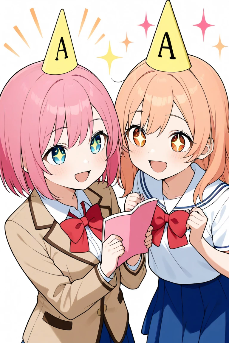 Highest quality、High resolution、Detailed Background、(Beautiful face in every detail:1.4)、Anatomically correct、Normal number of fingers、(Detailed eyes)、 anime beauties、(Huge breasts:1.2)、Light color hair、Bobcut、ponytail、well-groomed eyebrows、Perfect body line、Cute gestures、Food Festivals、
(Two beauties enjoying the Food Festivals:1.5)、(Two beautiful women eating various dishes:1.5)、
Food Festivals are held in parks, event spaces, outdoor venues, and other locations that require a lot of space.、Sometimes it is held in urban areas or tourist spots.、You can enjoy a variety of cuisines、cute