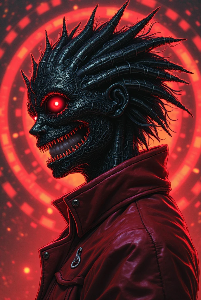 kk, best quality, more details, masterpiece, portrait, 1boy, male focus,  (evil:1.2),(from below:1), male focus, solo, smile, kaneki ken, heterochromia, black sclera, colored sclera, white hair, red eyes, looking at viewer, grin, portrait, bangs, short hair,dark energy, colorful, vibrant colors, portal to another world, side view, face_focus, zoomed_face, zoomed_in, bokeh,
bloody, evil, dark,moody, spooky background, villian, colorful, beautiful,
ultra realistic, intricate details, elegant, hyper realistic, tonemapping, hyperfocus, sharp focus, [volumetric lighting],photorealistic realistic, luxurious, 8k, detailed, ray tracing, depth of field, cinematic lighting, small gold particles,