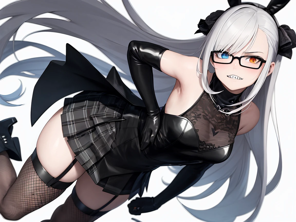 White Long Gloves