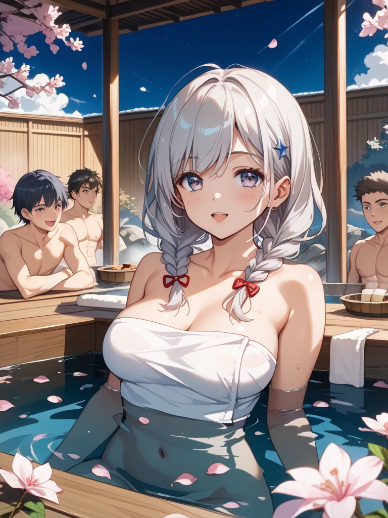 (masterpiece、Highest quality)、(Japan favelas、Old and dirty hot spring town)、(日本のUnsanitary and dim地下街、地下へ行く石のstage)、((Beautiful night view))、((Big bath、Underground hot spring facilities、石のstage))、(、PussNaked Girile、fun)、((Unsanitary and dim))、Shady Red Light District、shaved ice、Sale of drinks、(stage、Everyone is having fun bathing)、smile、Happy schoolchildren、Perfect Anatomy
