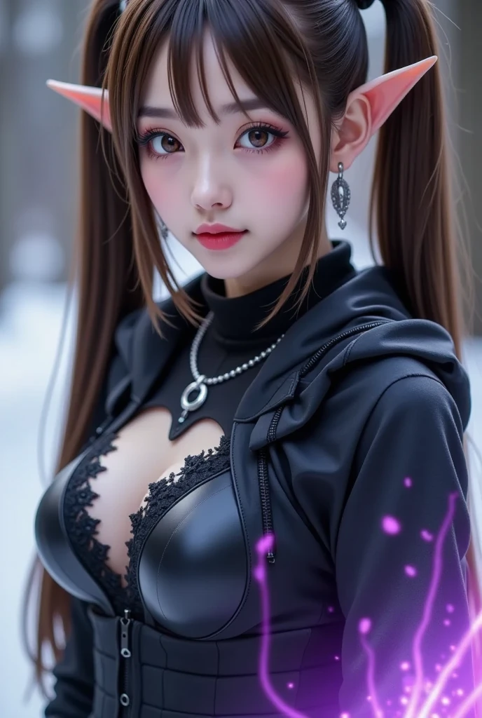 background（Black Night Sky，Big Moon），Close-up of a woman，Wearing a white shirt、Purple Hair，Very long hair，very thick braids，Purple eyes，big ， realistic girl rendering, 8k artistic german bokeh, Enchanting girl, Realistic girl, Gurwitz, Gurwitz-style artwork, Girl Roleplay, Realistic 3D style, cgstation Popular Topics,, 8K Portrait Rendering,（truth，truth：1.4），Wear pink pajamas，巨big ，Sparkling eyes，Purple eyes、(highest quality,4K,8k,High resolution,masterpiece:1.2),Very detailed,(Realistic,photoRealistic,photo-Realistic:1.37),Mythical monster,Beast-like creature,Muscular,Six big legs,Stand like a gorilla,Red fur covering the body,two big horns,Drill teeth,Sharp Claws,Huge shape,Burning Fire Magic,Energy aura,A menacing presence,Glowing Eyes,Intimidating posture,Dark Environment,Smoke-filled air,Ominous Shadow,Majestic and fierce,Explosive power,Vibrant colors,bold,Horror art style,moving composition,Dramatic lighting,rib layer,large sharp teeth,Sharp Edges,Very detailedスケール,Burning Crack,Burning Flames,Furious expression,Burning with anger,Surrounded by sparks and embers