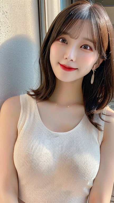 1人、just one pose、your own photo image、21years old、face perfect、Height 160cm、slender body shape、long brown hair、超A high resolution、Full body image from head to foot、Professional Lighting、moody dim lighting、(masutepiece:1.5)、8K、((Slim body:1.5))、thin skeleton、Detailed face and skin、(brown casual hairstyle:1.5)、thin necklace and earrings、Very cute face、light eyebrow、Natural touch、(very small and thin face:1.5)、white t-shirt and long denim、Sit on the sofa in the living room、Wear sandals、((Very small breasts:1.5))、Small breasts、Full body image、Looking at the camera、Natural makeup、dong'dong'dong'dong'dong'dong'dong'dong'dong'dong'don't apply rouge、