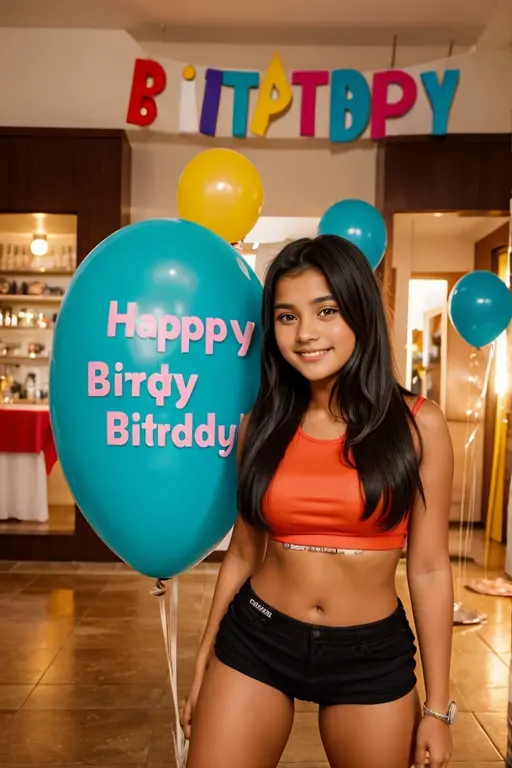 Birthday girl age 15 years name Dimpi