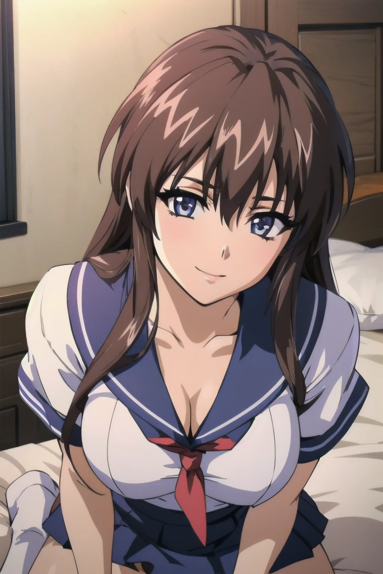 (Night:1.7),a space battleship in space,

Lying,bed,

military uniform, military,jacket,blue and white uniform,Skirt,

(White lace panties :1.3),

bangs,brown_hair, long_hair,red eyes,lipstick,makeup,

1 girl,27yo,female,Beautiful Finger,Beautiful long legs,Beautiful body,Beautiful Nose,Beautiful character design, perfect eyes, perfect face, Japanese,cosplay,

looking at viewer, (innocent_big_eyes:1.0),alluring,embarrassed, shy,light smile,

official art,extremely detailed CG unity 8k wallpaper, perfect lighting,Colorful, Bright_Front_face_Lighting,
(masterpiece:1.0),(best_quality:1.0), ultra high res,4K,ultra-detailed,
photography, 8K, HDR, highres, absurdres:1.2, Kodak portra 400, film grain, blurry background, bokeh:1.2, lens flare, (vibrant_color:1.2)

(Beautiful,large_Breasts:1.4), (beautiful_face:1.5),(narrow_waist),

