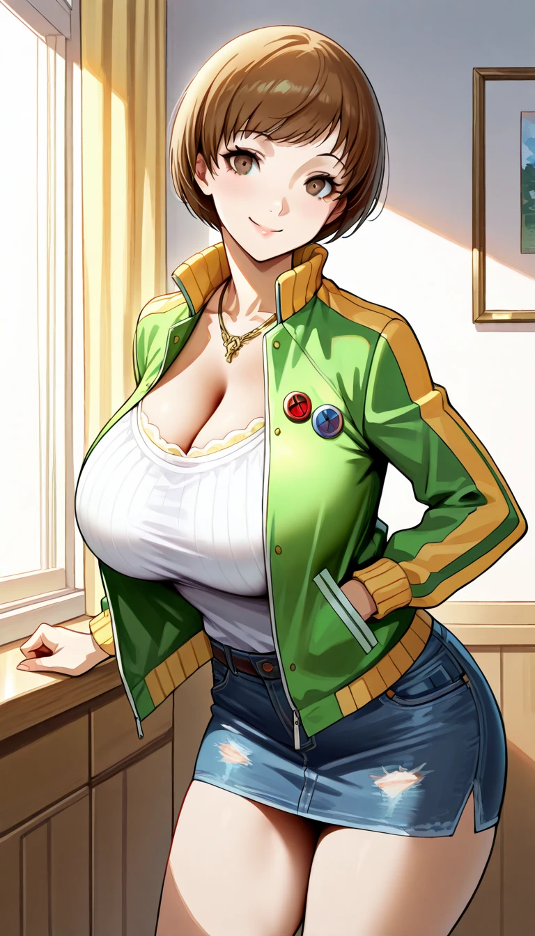 gorgeous tomboy duidess, clothes made of leaves