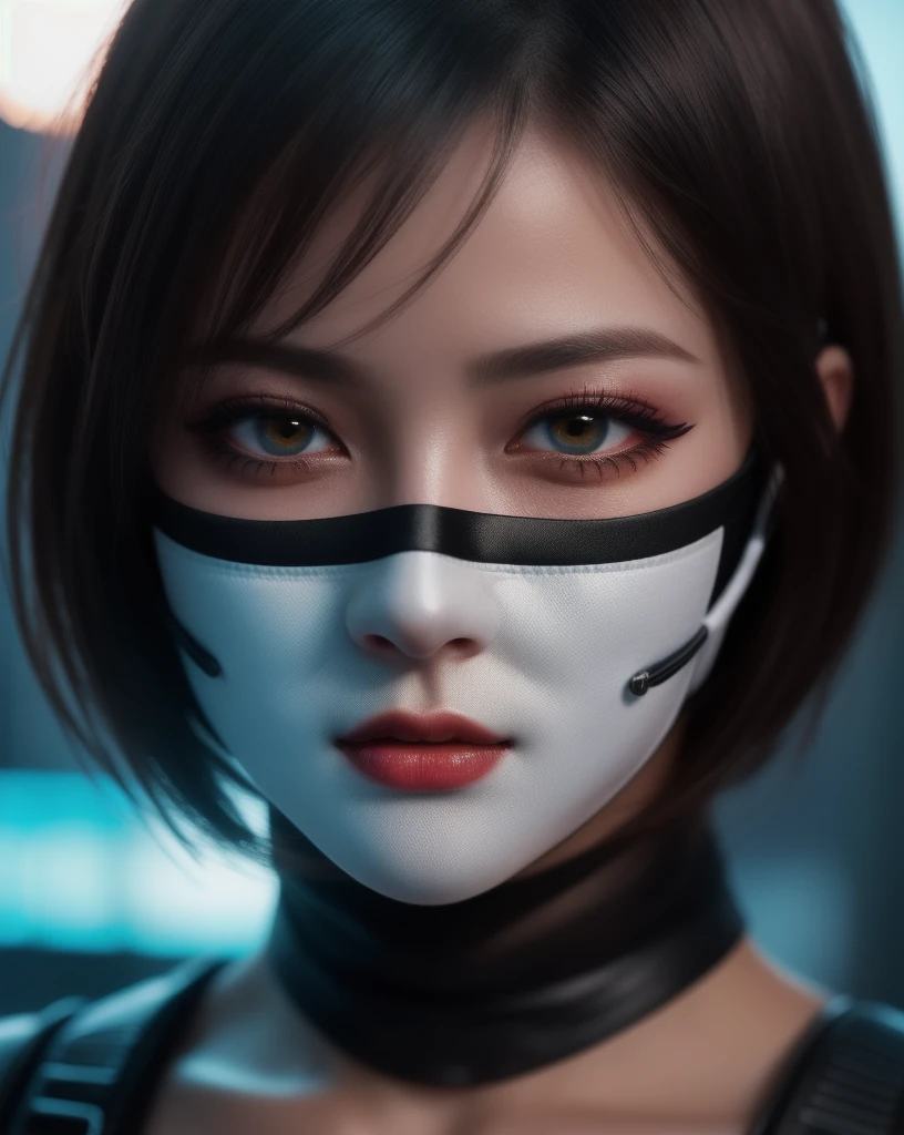 a 30 yo woman,(hi-top fade:1.3),long hair,dark theme, soothing tones, muted colors, high contrast, (natural skin texture, hyperrealism, soft light, sharp),thick bimbo revealing clothes