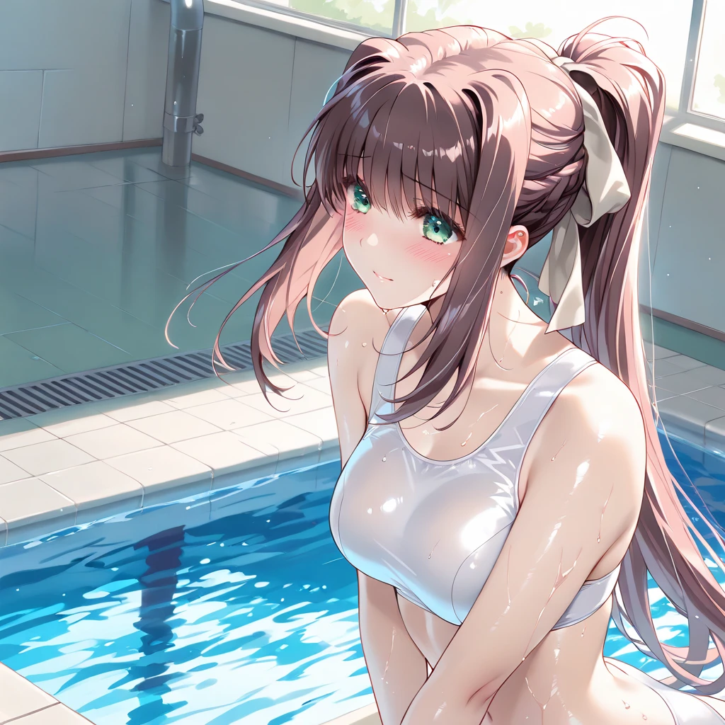 {{{{amazing quality, great quality, high quality, very aesthetic, aesthetic, best quality}}}},
realistic, photo, shadow, Three-dimensional, absurdres, Digital art,
{{{magical girl lyrical nanoha}}}, {{{Nanoha Takamachi}}}, ,
brown hair, medium hair, shiny hair, twin tails, white ribbon,
blue eyes, big eyes, round eyes, tareme,
{{flat chest}}, {{small breasts}}, {ed body}}, slim thighs, thin thighs,
{{{{Magical girl}}}}, beautiful girl, one girl, cute, pretty, lovely, charming, teenage, kawaii, yor sister,
distress, resistance, defeat, inferiority, absurdres, aroused, sexual pleasure, trouble, shy, orgasm, sensitive body, Sweatbling, {{torn clothes}}, {{wet clothes}}, {{melted clothes}}, {{transparent clothes}}, {{damaged clothes}}, {{Completely nude}}, {{half-naked, girl}} gets wwet hair, A girimmersed up to her waist in cloudy liquid, slime bath, A huge transparent pink slime attacks a girl, A huge transparent pink slime caresses a girl's breasts, A huge transparent pink slime cares girl's crotch, slime sex,