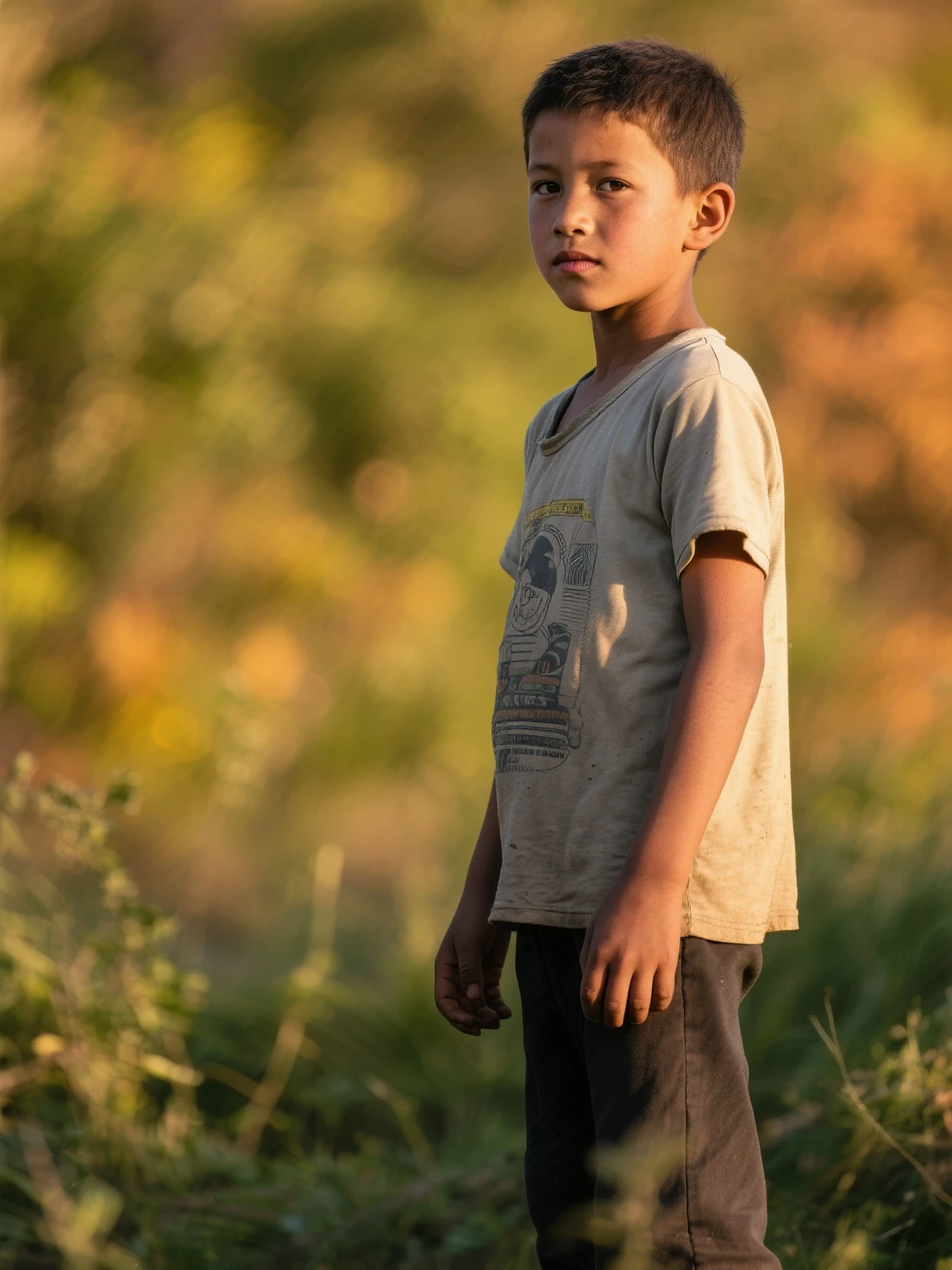 there is a young boy standing in a dirt field, boy with neutral face, young boy, portait image, ???, vastayan, ayan nag, absolutely outstanding image, a boy, deep image, young child, young commoner, tribals, jayison devadas, photo taken in 2 0 2 0, taken with sony alpha 9, potrait, uploaded