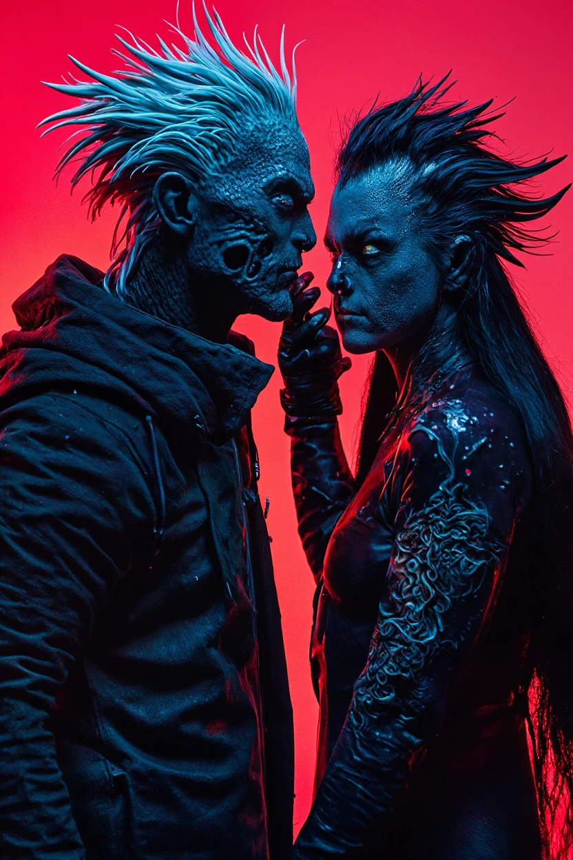 Rob Zombie as spider woman, concept art, 4k