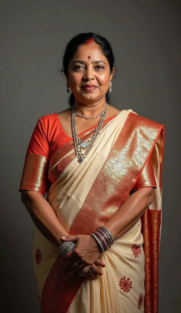 Indian 45 year old chubby aunty in peticot