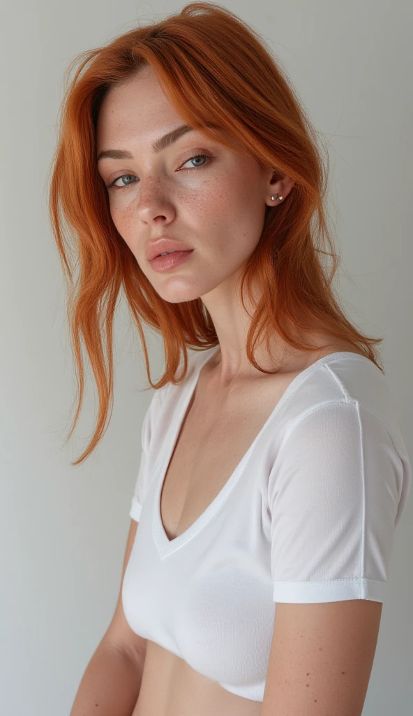 woman with orange hair