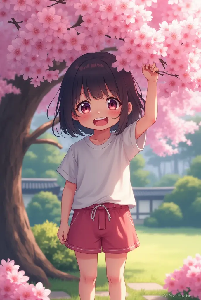 Sakura showing your pants